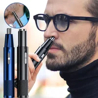 Ear Nose Hair Trimmer for Men Rechargeable 360 Rotating Dual-Blade Electric Shaver Eyebrows Nose Hair Trimmer Painless Safe 1