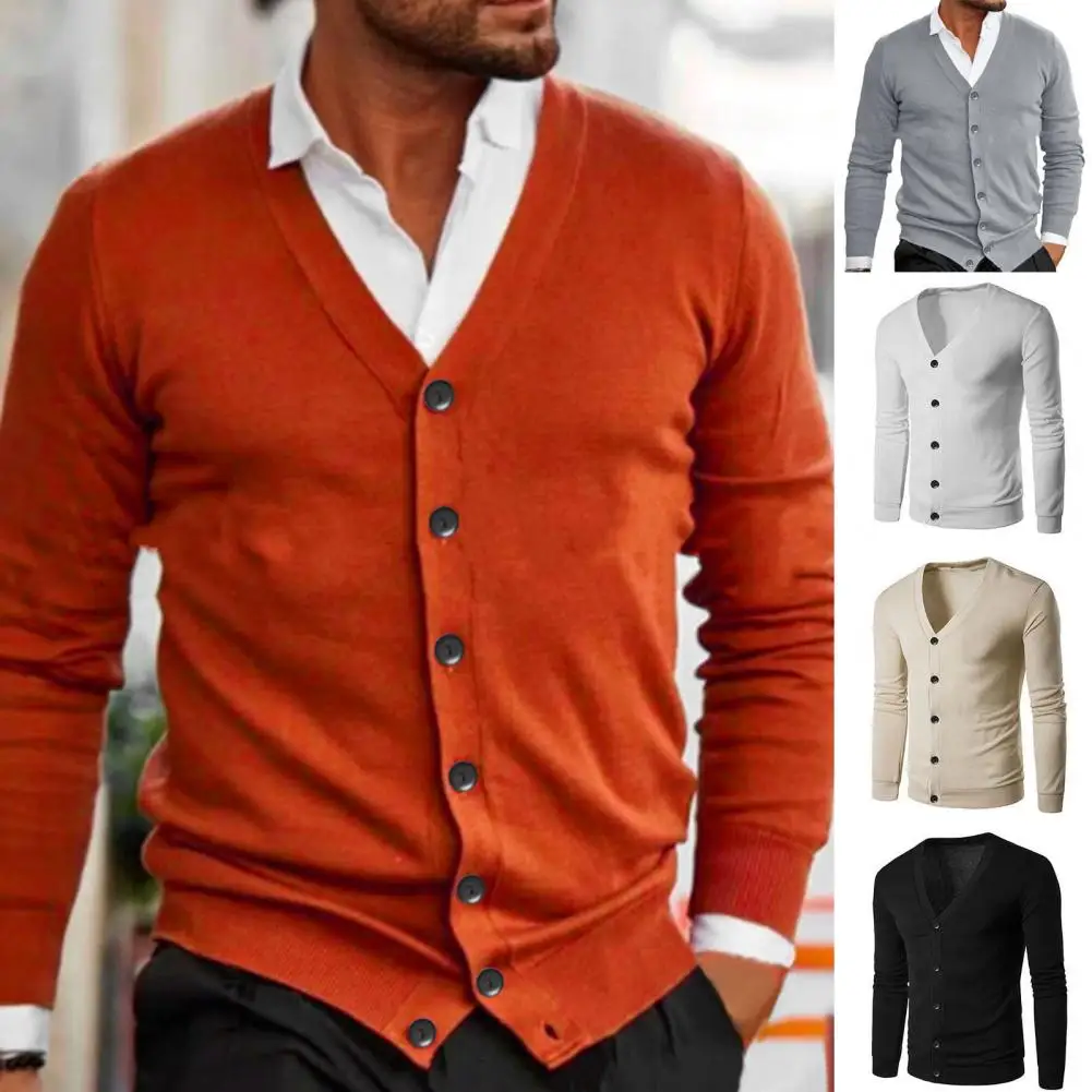 

Trendy Slim Cardigan Casual Knitted All-matched Warm Slim Fit Sweater Coat Men Sweater Slim Fit