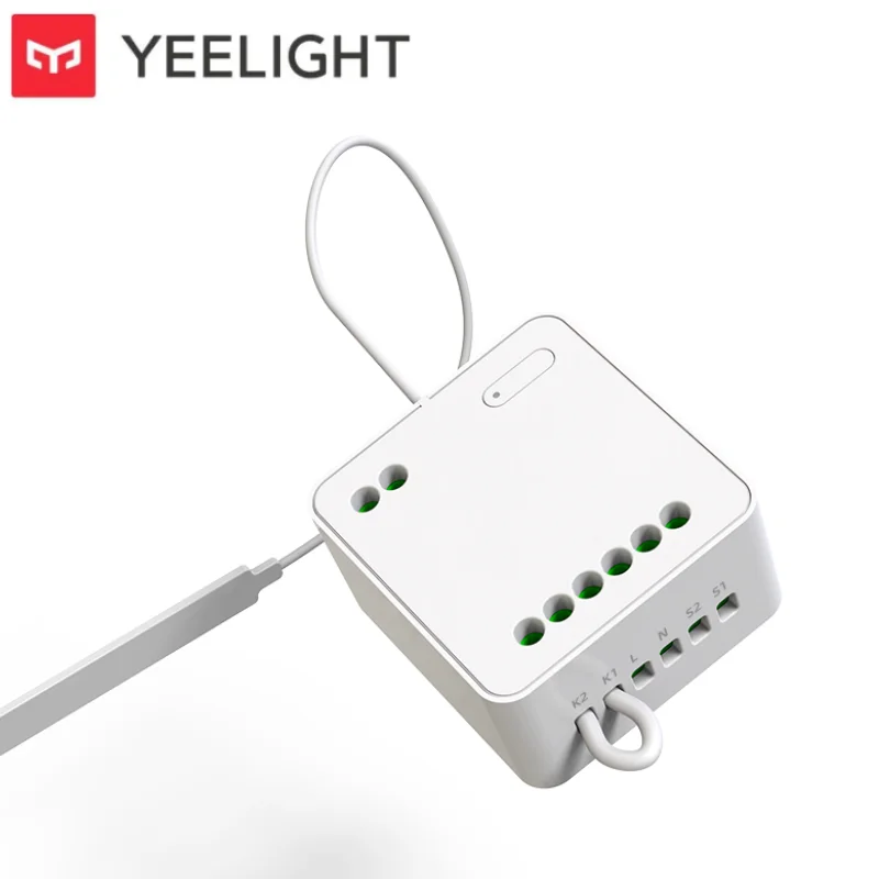 Yeelight สมาร์ทโมดูลควบคุมคู่ 220V แบบสองทิศทางไร้สายรีเลย์คอนโทรลเลอร์สําหรับ Smart Home เหมาะสําหรับ Mi Home APP 1