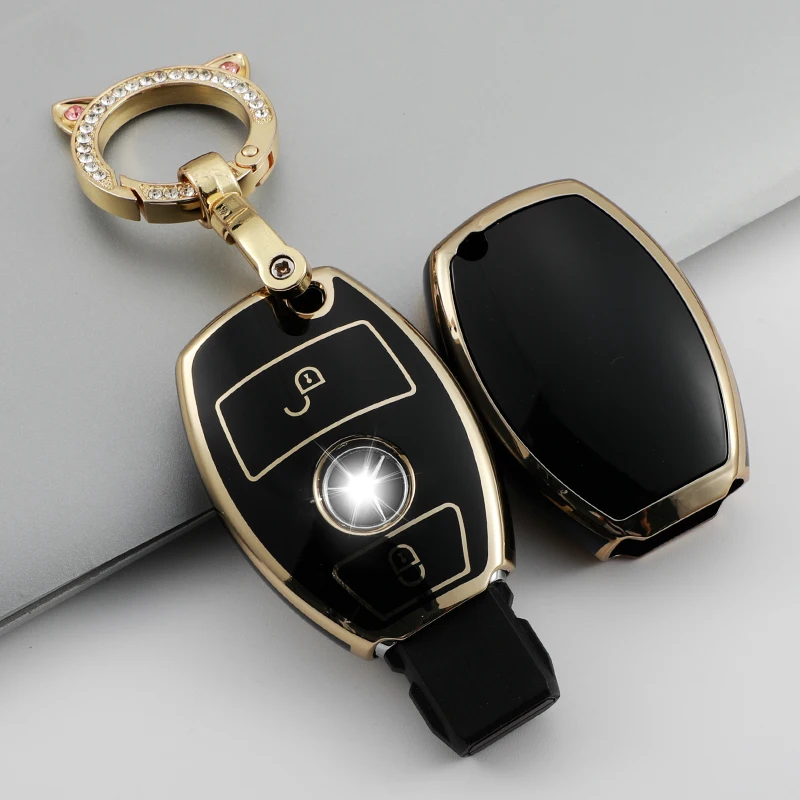 

TPU Car Remote Key Cover Case Shell Fob for Mercedes Benz BGA AMG W203 W210 W211 W124 W202 W204 W205 W212 W176 Car Accessories