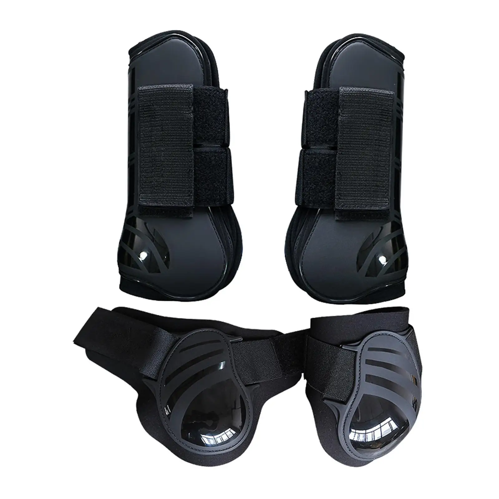 Horse Tendon Fetlock Boots (Set Of 4)Horse Jumping Leg Protection for Riding Horse Tendon Fetlock Boots (Set Of 4)Horse Jumping Leg Protection for Riding