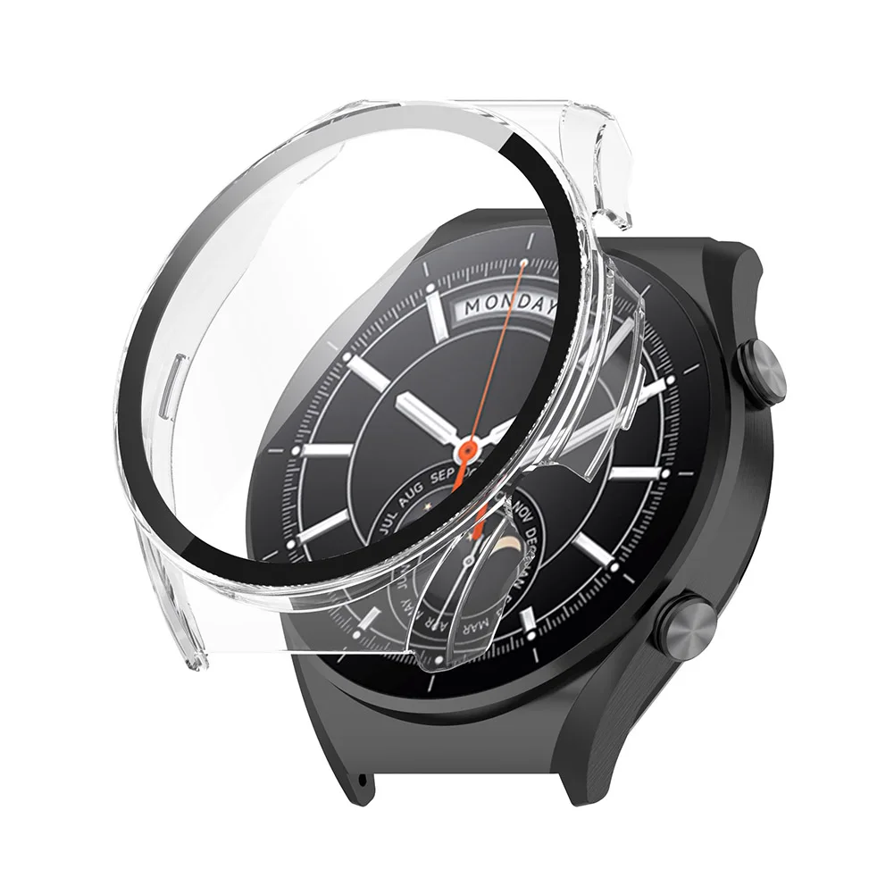 Smartwatch Case PC Tempered Glass Film Case Xiaomi Watch S1 Screen Protector Cover Smartwatch Accessories