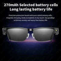 Sunglasses Smart Glasses 8 Million Pixels Recording Videos AI Photo Recognition Answer Translation 270mAh Bluetooth Glasses New - Image 5