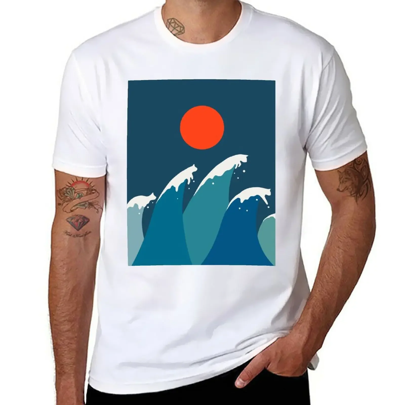 

Cat Landscape 15 T-Shirt kawaii clothes cute tops blacks men clothes