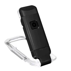 Rechargeable LED Eye Protection Reading Lamp with Clip (Black)