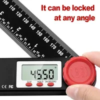 New Digital Angle Meter Inclinometer Digital Angle Ruler Electronic Goniometer Protractor Angle Finder Measuring Tool 230mm 2