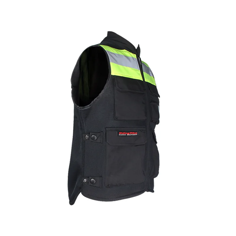 오토바이 타기 의류 반사 조끼 안전 오토바이 여행 밤 형광 통기성 Ventila 경량 통기성