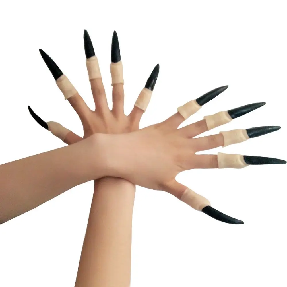 Funny Terrible Rubber Witch Nails Witch Nose Halloween Prop Toys for Women Men Halloween Supplies halloween prop toys