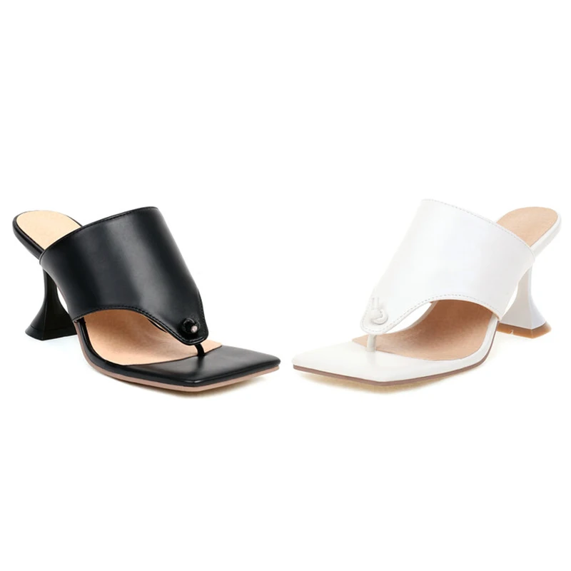 Kolnoo Handmade New Big Size 35-47 Women's High Heels Slippers Sexy Summer Night-club Sandals Evening Party Fashion Daily Shoes
