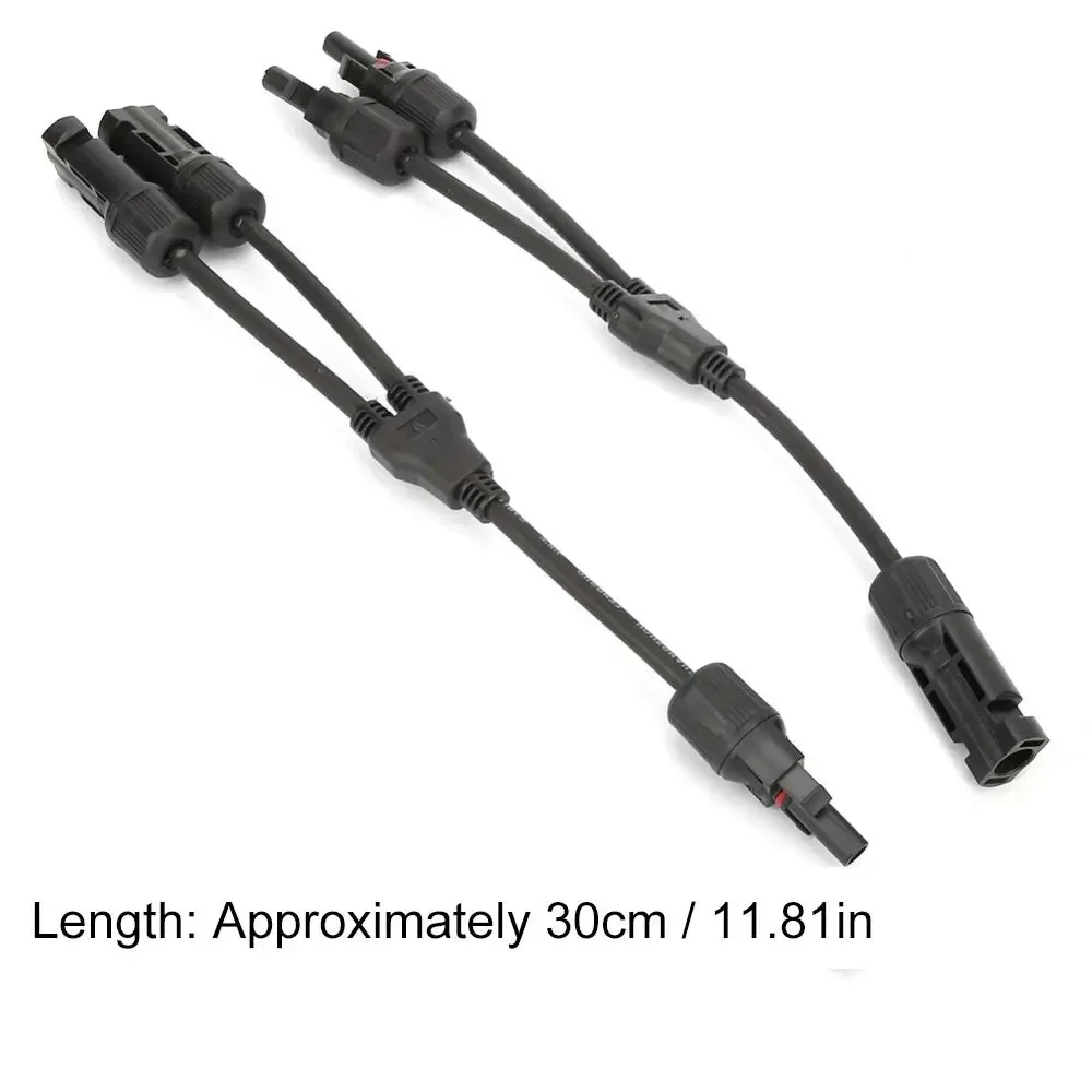 1쌍 병렬 Y 분기 커넥터 1000V 30A FFM+MMF 케이블 분배기 방수 IP67 태양광 패널 어댑터 PV 시스템