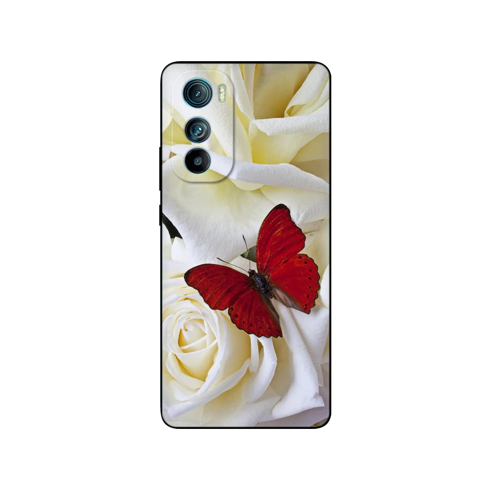 Фото Чехол для Motorola Edge 30, задняя крышка телефона для Moto Edge 30 5G, чехол для Edge30, защитный мягкий силиконовый черный чехол из ТПУ №2
