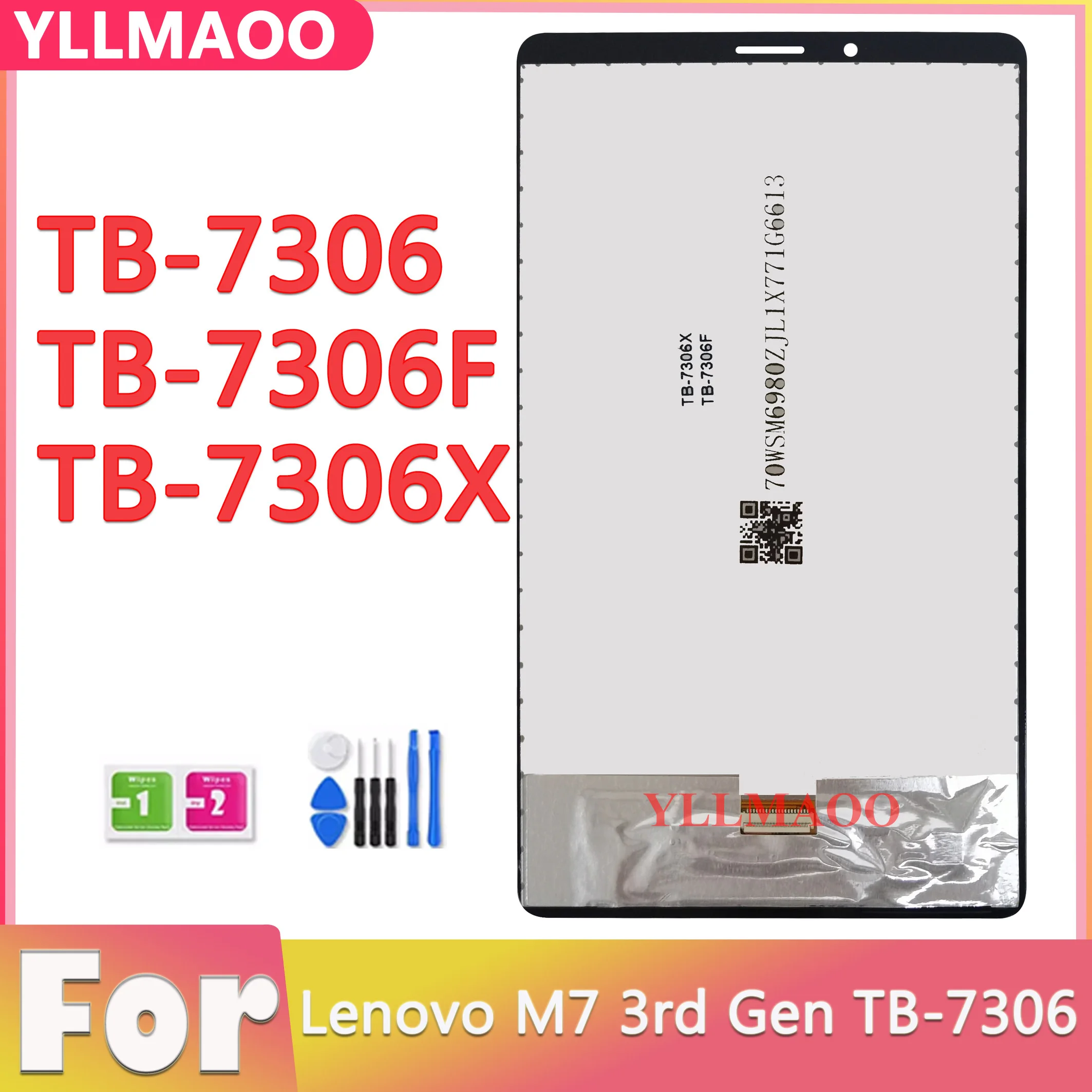 Original LCD For Lenovo Tab M7 3rd Gen TB-7306 TB-7306F TB-7306X 7306 LCD  Display Touch Screen Digitizer Assembly - AliExpress