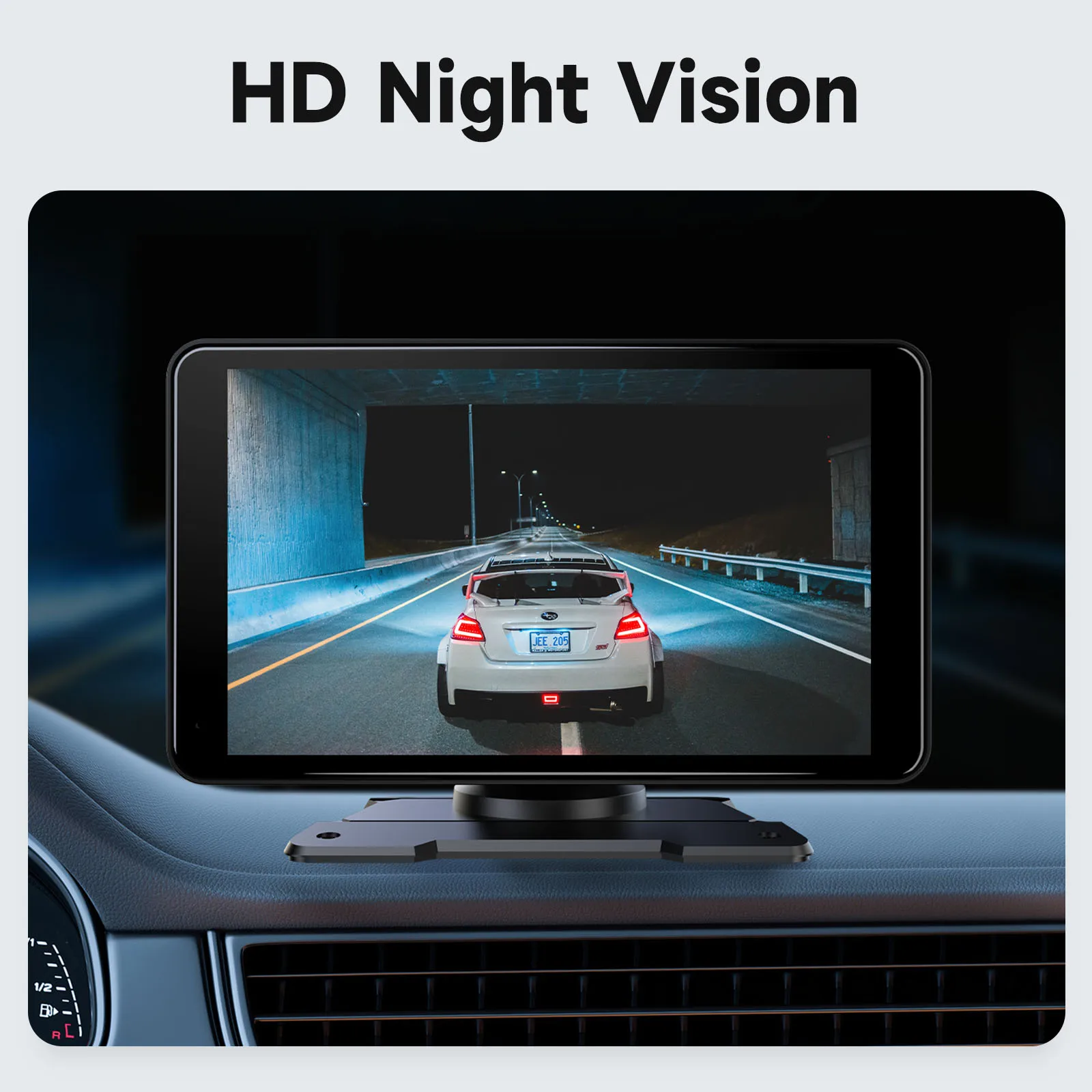 4K DVR 7 Inch Portable Wireless Carplay Screen For Car Multimedia Radio Player Audio Stereo CarPlay Android Auto Player Screen