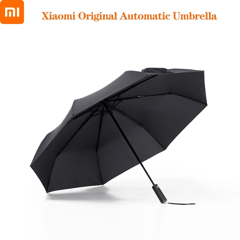 

Оригинальный Зонт Xiaomi Poratble 3 складной автоматический зонт от солнца защита от УФ-лучей и дождя зонт с прочной костью высокого качества