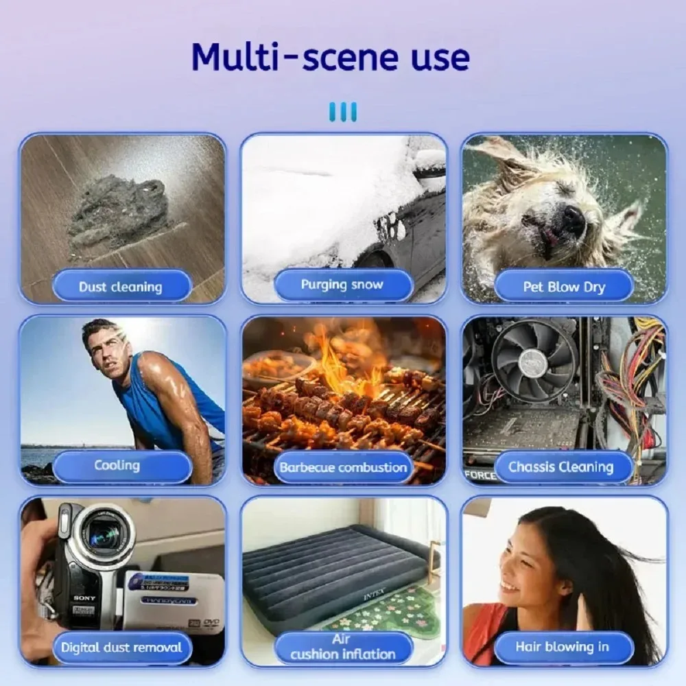 강력한 X11Pro MAX 터보 제트 블로워 | 75m/s 고속 바람 10000mAh 충전식 배터리