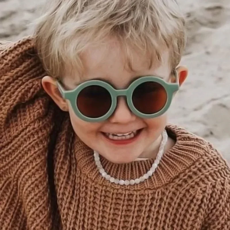 Kids Sunglasses Children Cute Cartoon Small Frame Sunglasses Kids Round Glasses Baby Fashion Colors Sunglasses Boys Girls Sun Protection Eyewear