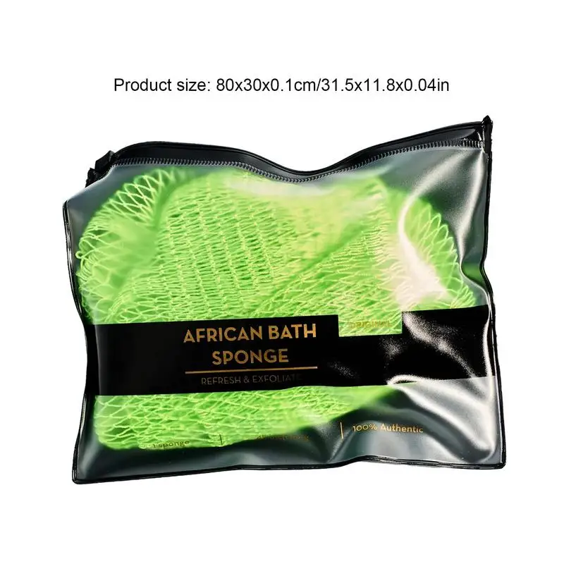 African Net Cloth Colorful Washcloth Body Exfoliator Reusable Bath Sponge Washcloth African Scrubbing Long Net Rag Shower 6