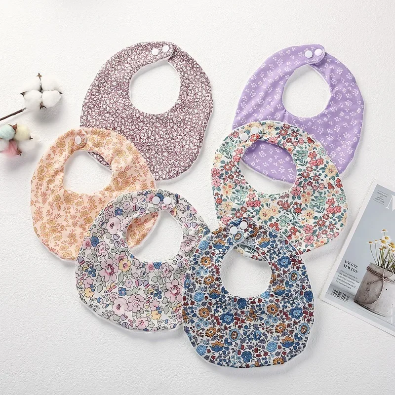 

New Baby Double-sided Cotton Bib Newborn Bib Boy's Bib Boy's and Girl's Baby Anti-dirty Anti-spitting Saliva Towel