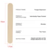 10/30/50/100PCS Disposable Tongue Depressor Wooden Tattoo Waxing Stick Individual Paper Pack Hair Removal Sticks Tattoo Supplies 6
