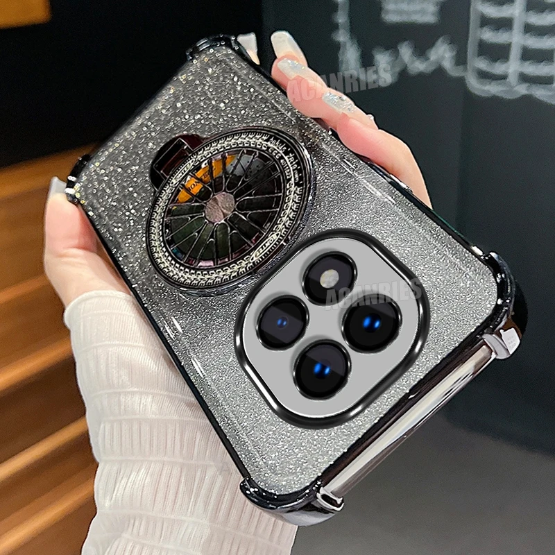 Plating Rotate Gyro Holder Silicone Stand Case