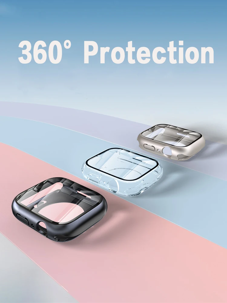 Cover For Apple Watch Case 45mm 41mm 44mm 40mm 42mm