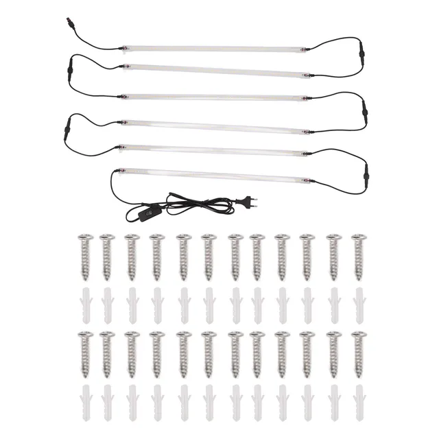 Növényi Növekedési Lámpacsíkok Eu Dugó 180–240 V -Os Növénynövekedési Lámpa Rudak Teljes Spektruma Helyettesítő Növényekhez