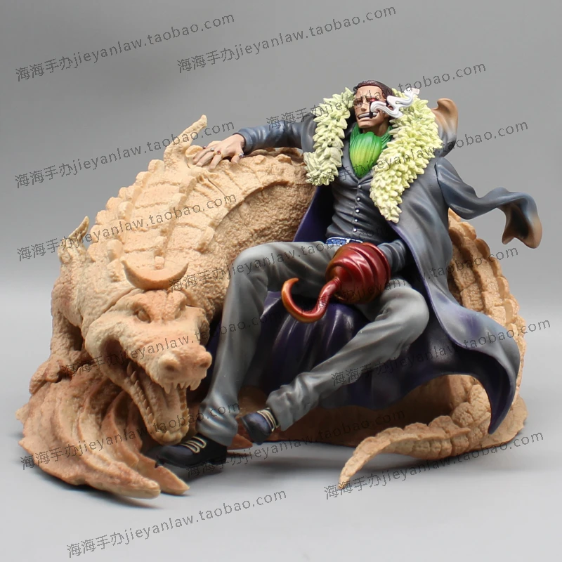 

One Piece Anime Figure Sir Crocodile Figures King of the Desert 18cm Figures Model PVC Statue Figurine Collection Ornament Toys
