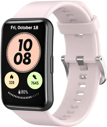 Silicone Strap for Smartwatch - Premium Replacement Wristband (Light pink)