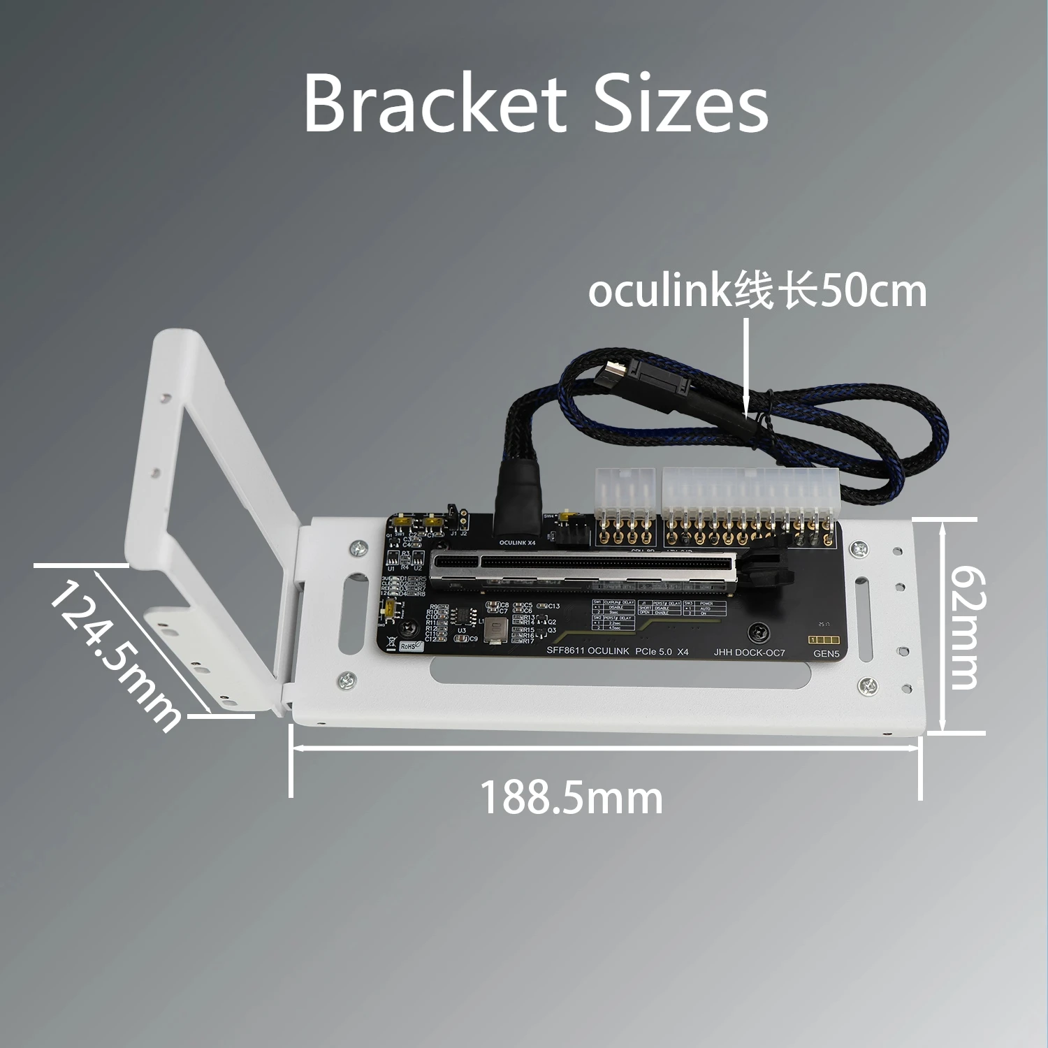 eGPU OCuLink GPU Dock PCIe 5.0 x4 High Speed GDP Notebook