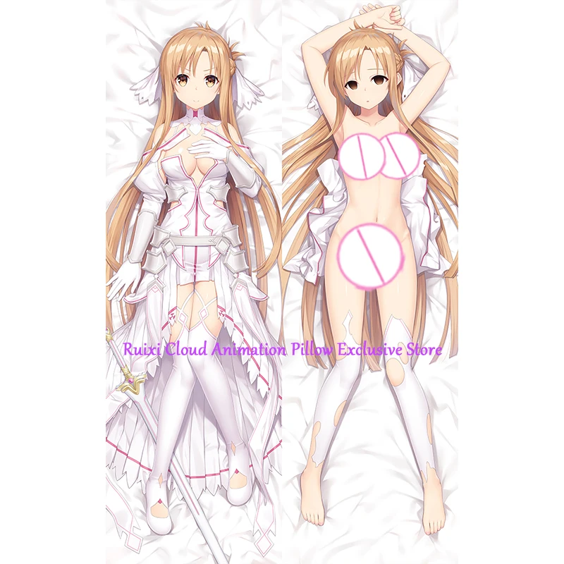 Dakimakura Anime Pillow Cover Yuuki Asuna Double Sided Print 2Way Cushion Bedding Gifts