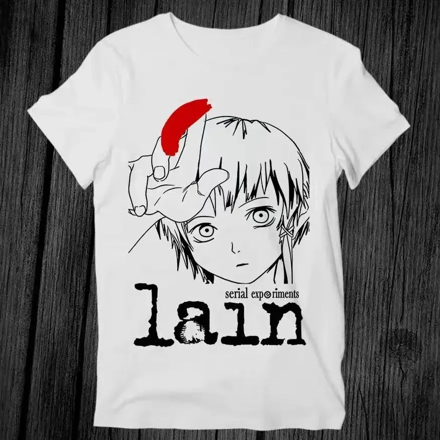 2026 Anime Serial Experiments Lain Graphic Print T Shirt Iwakura