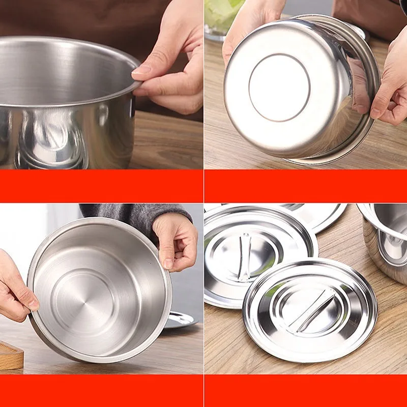 Stainless Steel Soup Stock Pot Set 3pcs/set