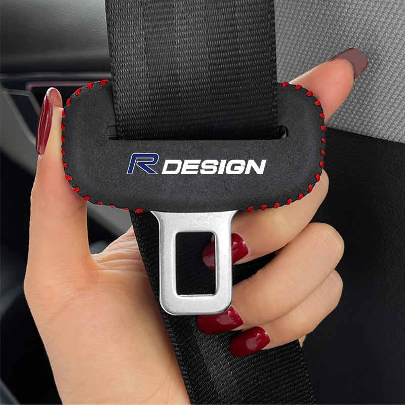Car Logo Seat Safety Belt Buckle Cover Accessori Interni Per Volvo Xc60 Xc90 S60 V40 V50 V60 Xc40 V70 V90 S90 S80 C30 S40 Xv4