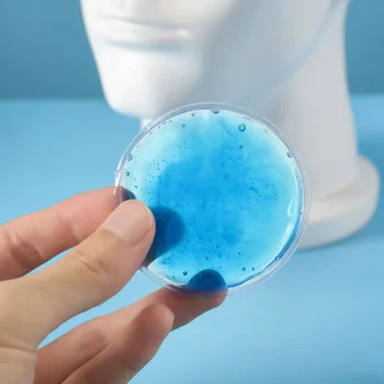 재사용 가능한 원형 아이스 콜드 핫 젤 팩, 마이크로 웨이브 열 통증 완화, 눈 밑 다크 서클 및 붓기 완화, 눈 관리 도구