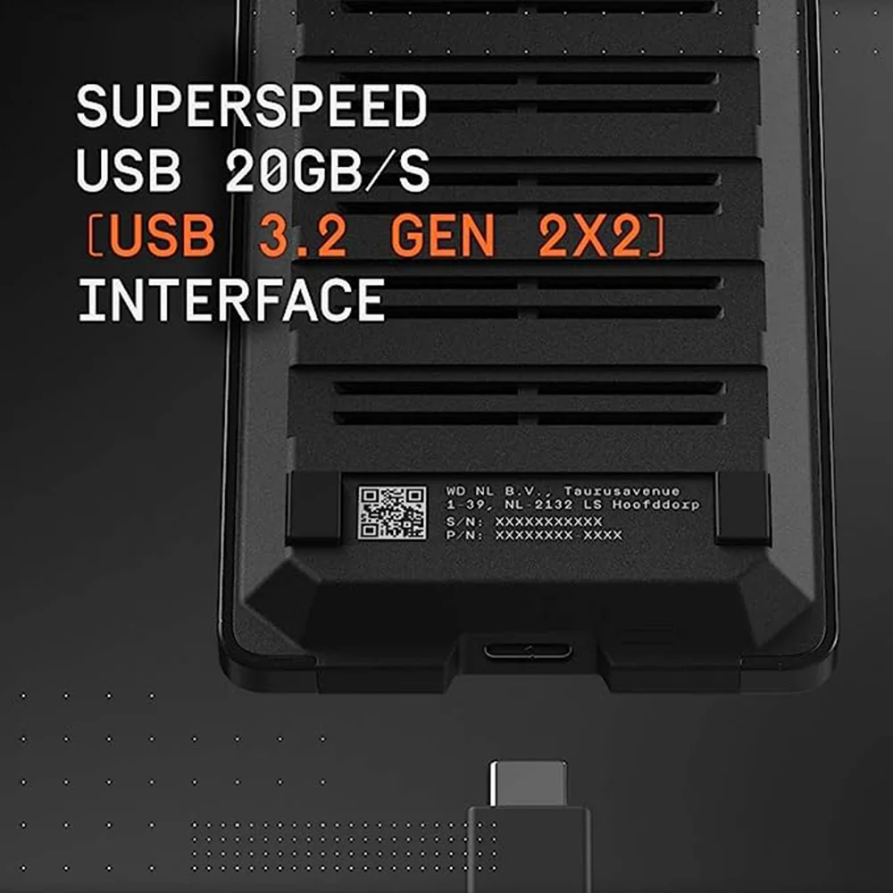 WD_BLACK 4TB P50 Game Drive SSD-Portable External Solid State Drive SSD Compatible with Playstation Xbox PC & Mac