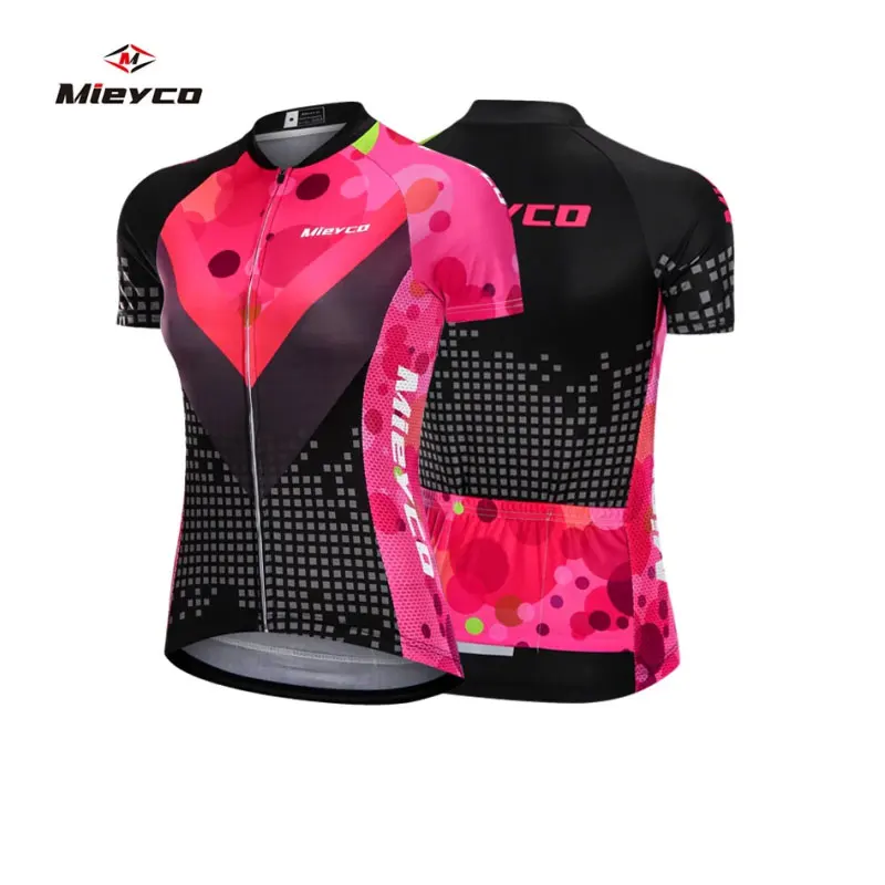 Mieyco Women Summer Short Sleeve Cycling Jersey Bicycle Road MTB bike Shirt Outdoor Sports Ropa ciclismo Clothing Breathable
