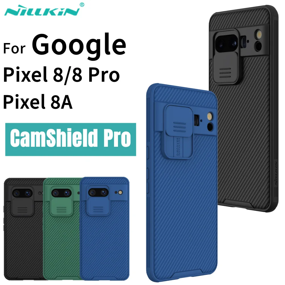 

For Google Pixel 8/8A/8 Pro Case NILLKIN CamShield Pro Case Slide Camera Len Privacy Protection Back Cover For Google Pixel 8A