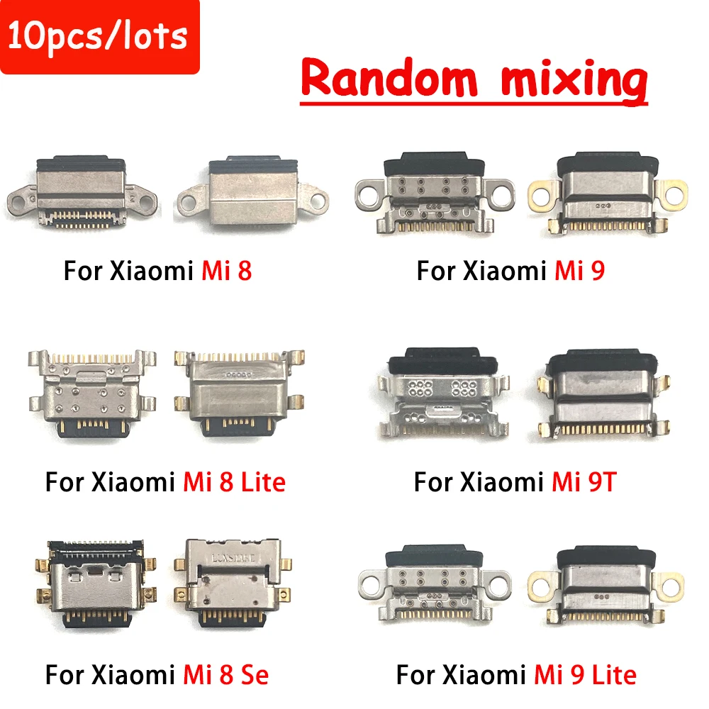 

10pcs Micro USB Charging Port Dock Socket Plug For Xiaomi Mi 12 11T 11 10 9T 9 8 Lite Se A3 A2 A1 Charger Connector