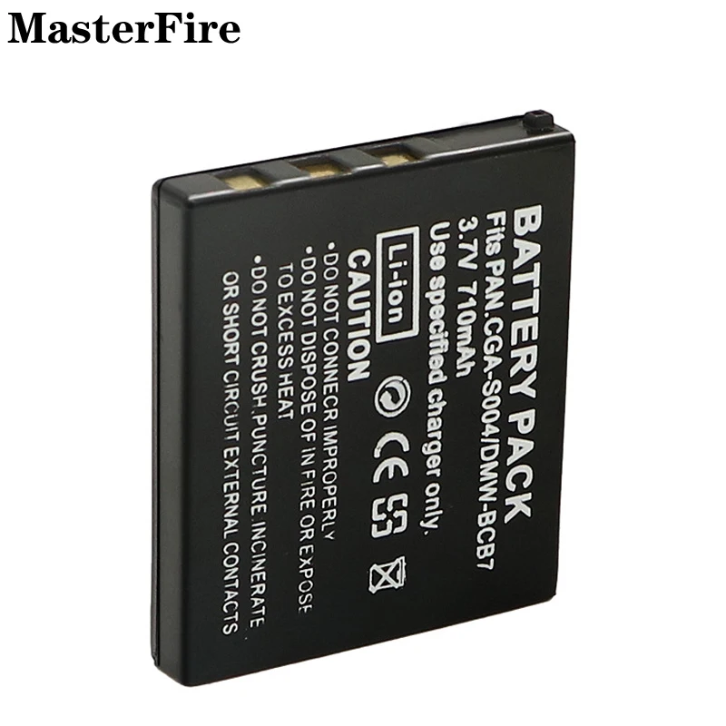 

3.7V 710mah Rechargeable Battery CGA-S004 CGA-S004E DMW-BCB7 for Panasonic Lumix DMC-FX2 DMC-FX2B DMC-FX7 DMC-FX7B Batteries