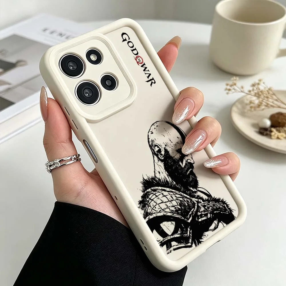 Anime God of War Kratos Silicone Phone Case - Fusion Eye Ladder Design