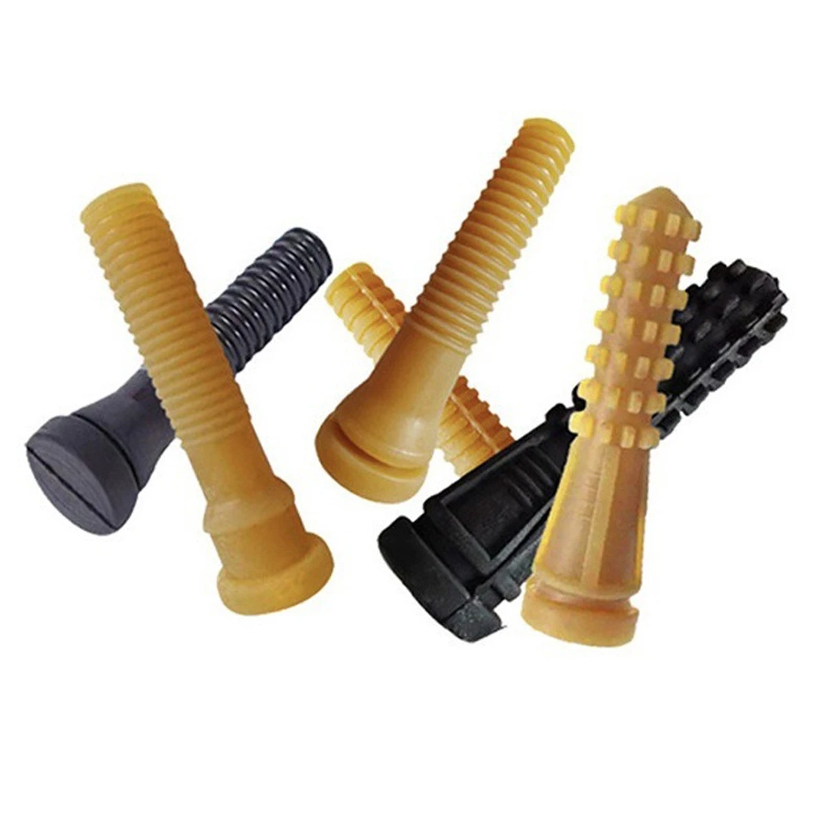 50 Stück Multi-Size-Gummi-Haarentfernungsmaschine für Geflügel, Huhn, Ente, Wachtel, Taube, Zupfen, Gummi und Sehnenstreifen, Schwarz/Gelb – Detail 26