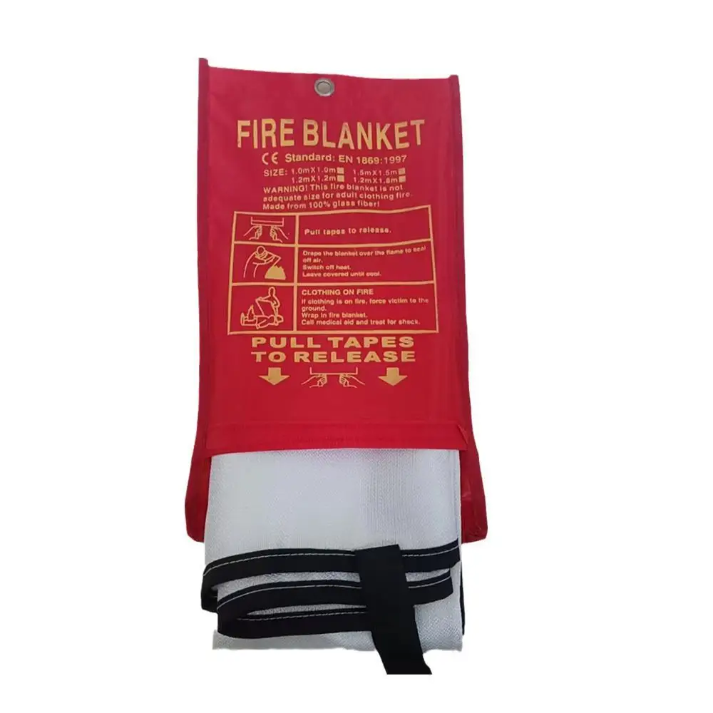 

Fire blanket emergency survival fire shelter security 1mx1m tent blanket guard fire extinguishers shelter survival Hot