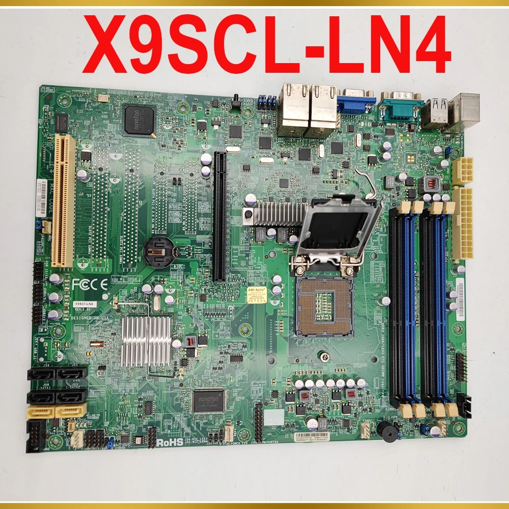 Per Scheda Madre Supermicro Server Chipset C202 Lga 1155 Supporto Xeon E3-1230V2 4 Gigabit Ethernet X9Scl-Ln4