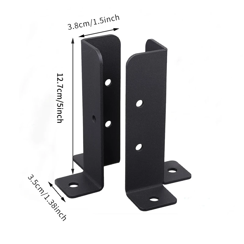 Adjustable Heavy Duty Wood Fence Trellis Post Angle Bracket Foundation Support Accessories Outdoor Pavilion Deck Base