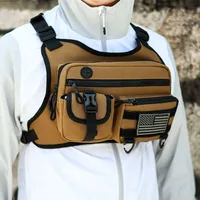 Running Vest Bag Adjustable Strap Fashion Sport Backpack Large Capacity Streetwear Chest Bag for Running Travel 1