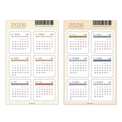 2026 Multifunctional Calendar & Notebook Sticker Set (2025 TM Calendar)
