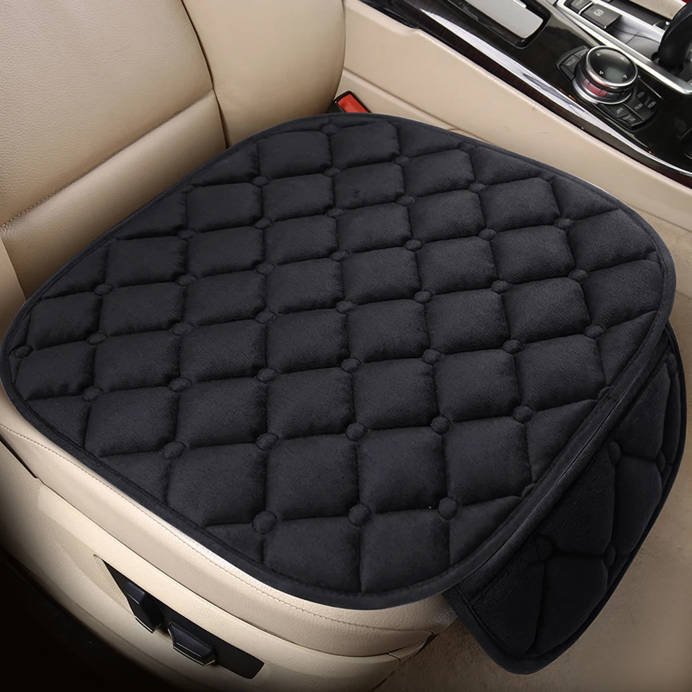 Car Seat Cushion Driver Seat Cushion Car Seat Cover Front Flocking Cloth Cushion Seat Cushion for Car and Home or Office Chair