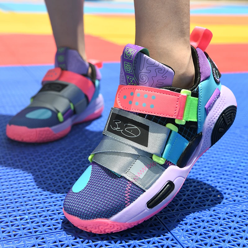 أحذية كرة السلة للأطفال البنات مبطنة ممتصة للصدمات...