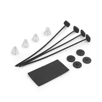 Kit de montage électrique universel pour climatisation de voiture, 7/10/12/14 pouces, 12V, 80W, 2100 tr/min, radiateur électronique, lame de ventilateur de refroidissement 6