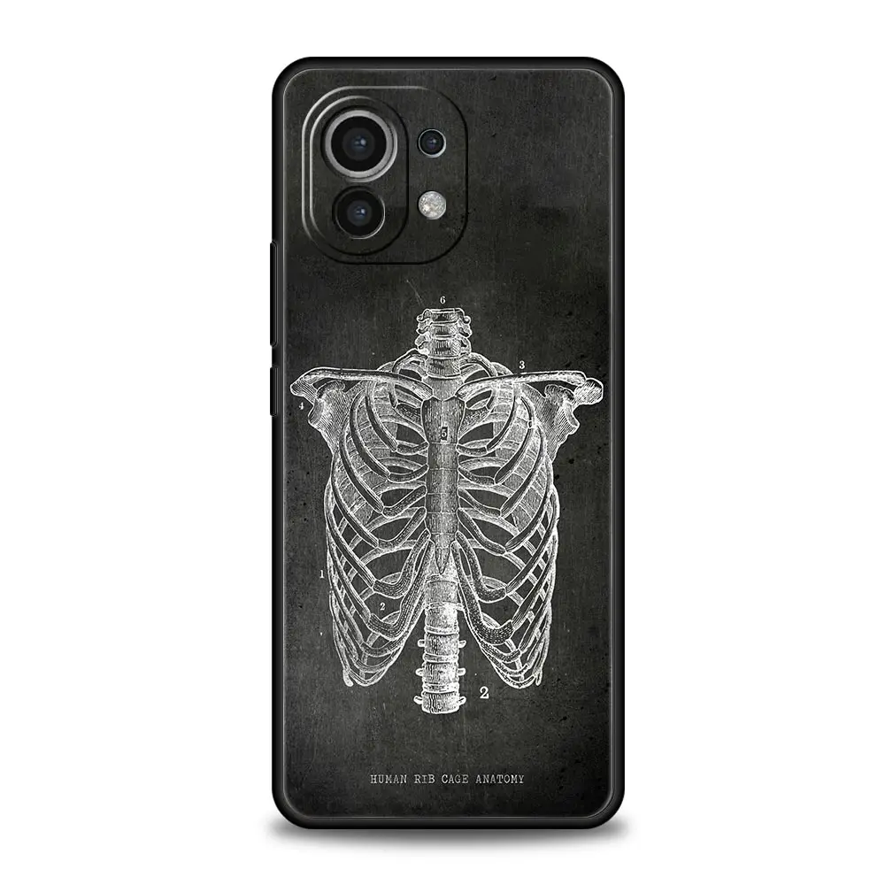 Chalkboard Anatomy Soft Phone Case - Artistic Design Protective Cover
